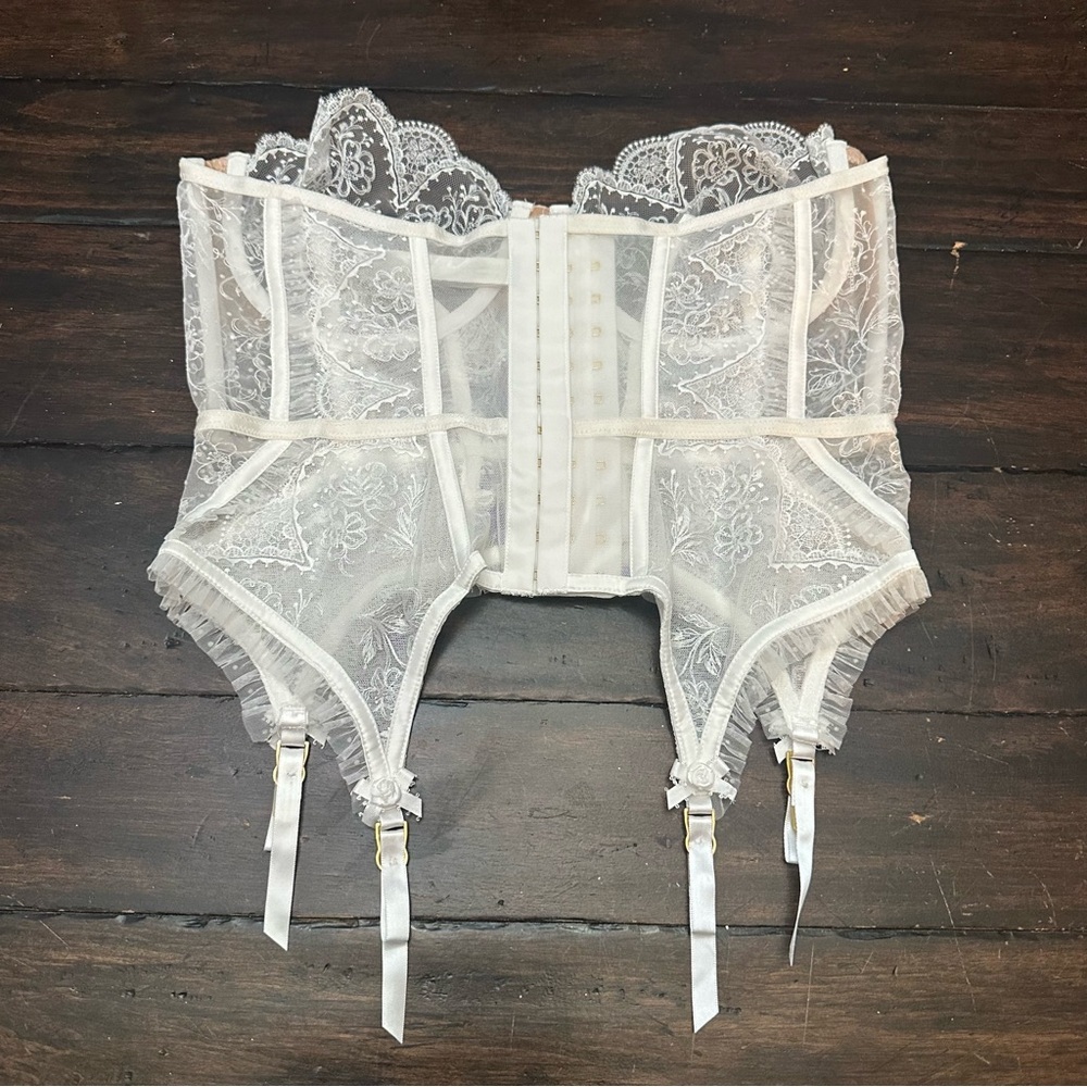 New! For Love And Lemons Forever Garter Bustier L 51513 - Picture 7 of 9